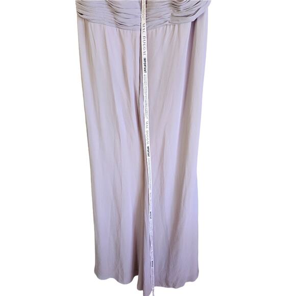 Mac Duggal Pink Blush Gown Dress Mid Length Spaghetti Strap Size 16 - Picture 6 of 7